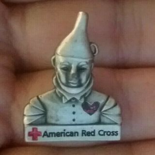 ((rare Htf))  Wizard Of Oz Tin Man American Red Cross Pin