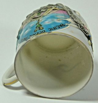 Pacific Ocean Park Santa Monica California Vintage Souvenir Mini Cup Mug Dragon 5