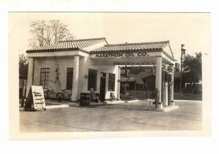 1930 Photo Marathon Oil Company Gas Station Service Station Best In The Long Run