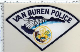 Van Buren Police (arkansas) Shoulder Patch - From The 1980 