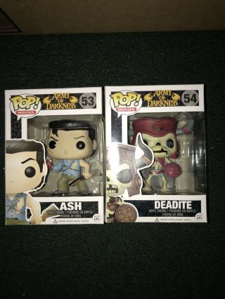 Funko Pop Army Of Darkness Deadite 54 And Ash 53.