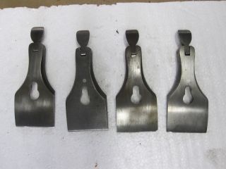 Anitque Vintage Four Stanley No.  4 Or 5 Early Plane Caps Woodworking Parts Tool