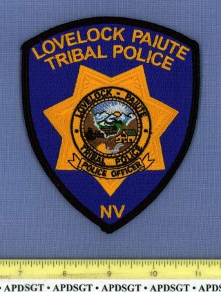 Lovelock Paiute Tribal Police Officer Nevada Sheriff Indian Tribe Patch Star