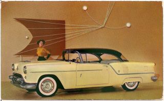 1954 Oldsmobile Supper " 88 " Holiday Coupe Automobile Advertising Postcard
