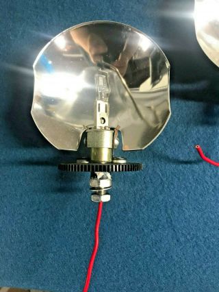 Vintage Federal Signal Aerodynic Lightbar Rotator Reflector & Gear Assembly