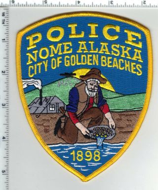 Nome Police (alaska) City Of Golden Beachs Shoulder Patch -