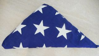 Vintage American Us 50 Star Coffin Flag 5 X 9.  5 