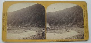 Stereoview View From Mansion House Mauch Chunk Pa Lehigh Valley