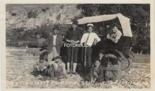 Samsun,  Samsoun Turkey - 1922 Photo Of A Hunting Party Size 14.  5 By 9 Cm