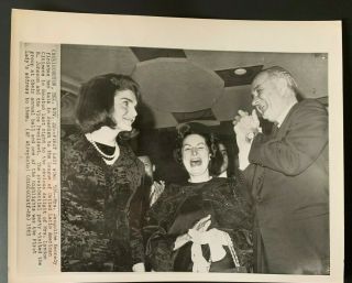 1963 John F.  Kennedy Assassination Eve Jackie Lbj Ap News Press Photo