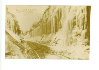 Ice Storm Cumberland & Pennsylvania Railroad (c&p) Cut Cumberland,  Maryland1908