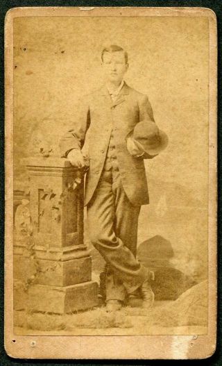 Vintage Cdv Photo Portrait Man Killed In Civil War Chattanooga Tenn 977029
