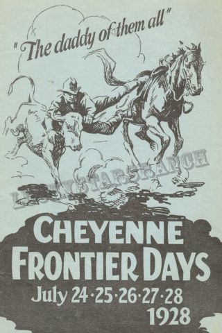 Cheyenne 1928 Vintage Rodeo Poster