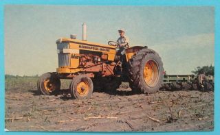 Minneapolis Moline M 602 Tractor Vintage Advertising Postcard