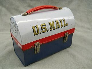 Vintage Aladdin U.  S.  Mail Metal Lunch Box