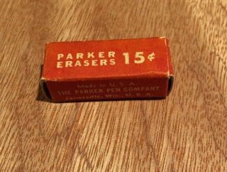 Vintage 1960s Parker Erasers Company Made In Usa