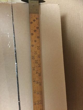 Antique Lufkin Co.  Log Timber Wood Measuring Yard Stick Measuring Ruler 36  Usa