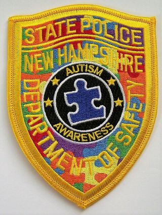 Htf Hampshire State Police Autism Awareness Patch