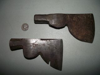 2 Vintage Hatchet & Hammer Heads One Stamped Philadelphia Tool Company