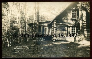1387 - Harbor Springs Michigan 1910s Old Trail Tavern.  Real Photo Postcard