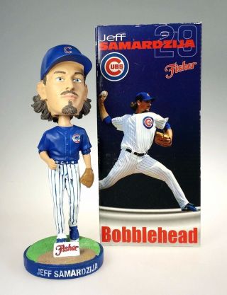 Chicago Cubs Jeff Samardzija Bobble Head Mlb Game Day Promo 2012 Fisher Nuts Mib