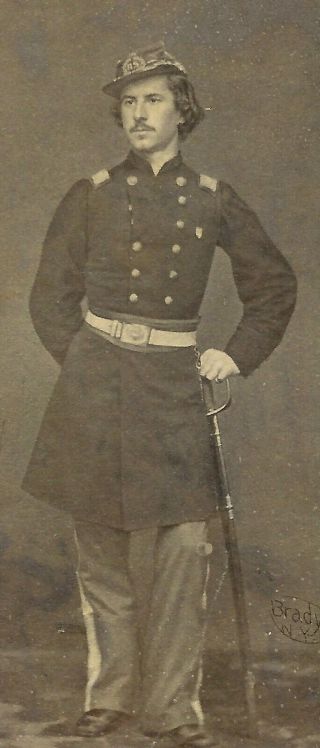 1860s CDV OF COLONEL ELLSWORTH DONE BY E.  & H.  T.  ANTHONY / BRADY - SWORD 2