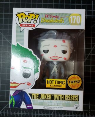 Funko Pop Dc Bombshells Joker With Kisses Hot Topic Exclusive Chase