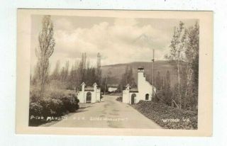 Wa Sedro Wooley Washington Antique Real Photo Rppc Post Card Main Gate N.  S.  H.