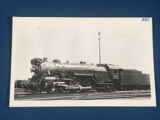Central Railroad Of Jersey Locomotive 832 Rppc Real Photo Postcard