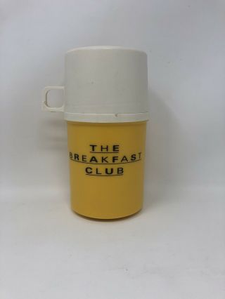Rare 1984 Vintage Promotional Breakfast Club Movie Yellow Thermos Promo 80s