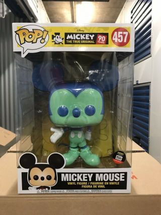10” Funko Pop Vinyl Color Way Ny Mickey Mouse Expo Exclusive Seafoam & Blue