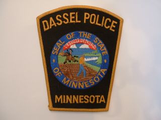 Dassel Police Obsolete Cloth Shoulder Patch Minnesota Usa