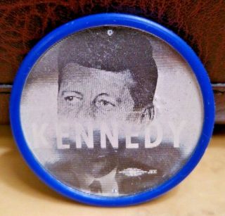Vintage John F.  Kennedy Hologram Campaign Button - I’m for Kennedy 3