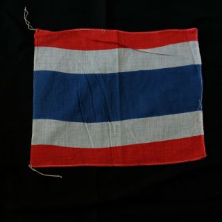 1930s Antique Small Thailand Banner Flag