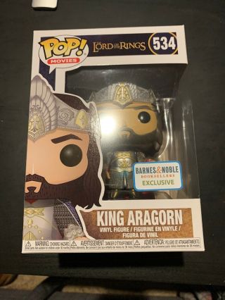 Funko Pop Movies Lord Of The Rings King Aragorn Barnes & Noble Exclusive