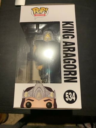 Funko Pop Movies Lord of the Rings King Aragorn Barnes & Noble Exclusive 2