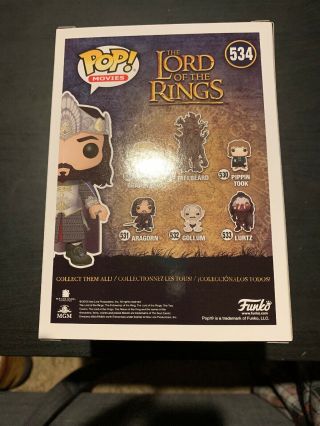 Funko Pop Movies Lord of the Rings King Aragorn Barnes & Noble Exclusive 3