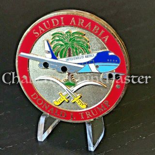 C63 Air Force One President Donald Trump Summit To Saudi Arabia Challenge Coin