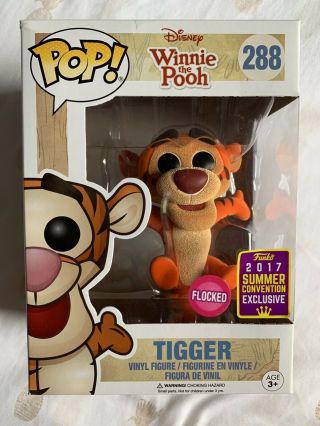 Funko Pop Tigger Flocked Disney Winnie The Pooh 2017 Sdcc Convention Exclusive