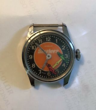 Vintage Rare 1970 Hot Wheels Sizzlers Bradley Time Wrist Watch For Parts/repair