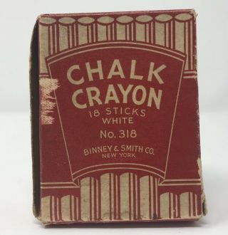 Vintage Binney & Smith Co.  Chalk Crayon No.  318 Gold Medal
