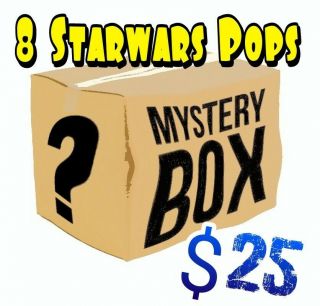 Funko Pop Star Wars Mystery Box (8 Pops For $25)