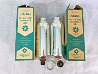 2 Vintage Aladdin 1 Pint Replacement Thermos Bottle Filler 012c Read