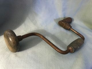 Antique Brace Bit Hand Drill Auger • Vintage Stanley Woodworking Tools ☆usa