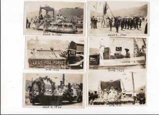 Brisbane California 4th Of July Floats For Parade,  Boy Scouts,  1935 & 1937