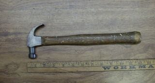 Old Tools,  Vintage Maydole 10.  4 Curved Claw Finish Hammer,