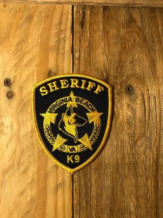 Virginia State Police,  Sheriff,  Virginia Beach K - 9 Unit Patch