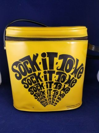 Vintage Laugh - In Sock It To Me Vinyl Lunch Box 1968 Aladdin