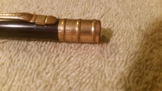 Vintage Black and 14K Gold Filled (Thompson) Mechanical Pencil 4