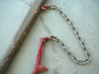 F.  J.  TOWNSEND ANTIQUE 1883 WOOD HANDLE LEVER BARBED WIRE FENCE STRETCHER TOOL 3